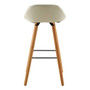 Stockholm White Faux Leather Bar Stool