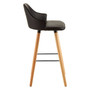 Stockholm Black Curved Backrest Bar Stool Stockholm Black Curved Backrest Bar Stool