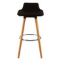 Stockholm Black Bar Stool