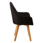 Stockholm Black Leisure Chair