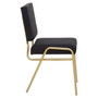 Lexa Black Linen Chair