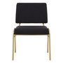 Lexa Black Linen Chair