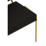 Lexa Black Linen Chair