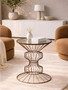 Yaxi Black Finish Frame Table