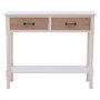 Heritage 2 Drawers White Console Table