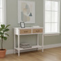 Heritage 2 Drawers White Console Table