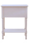 Heritage 3 Drawers White Console Table