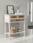 Heritage 3 Drawers White Console Table