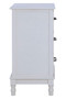 Heritage White 3 Drawer Chest