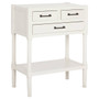 Heritage White Pearl Finish Console Table