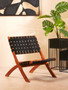 Emilio Black Woven Chair