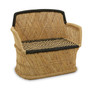 Rowan Two Seater Natural and Black Sofa Rowan Two Seater Natural and Black Sofa