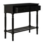 Heritage 2 Drawer Black Finish Console Table