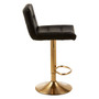 Baina Black Seat Bar Stool