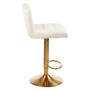 Baina White Seat Bar Stool