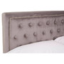 Hannah Brushed Steel Velet Double Bed