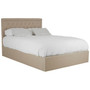 Hannah Beige Double Ottoman Bed