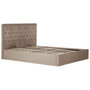 Hannah Mink Velvet Double Ottoman Bed