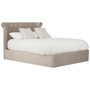 Edison Beige Double Ottoman Bed