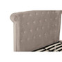 Edison Beige Double Ottoman Bed