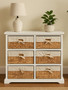 Ashby 6 Seagrass Drawer Chest.