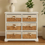 Ashby 6 Seagrass Drawer Chest.
