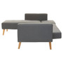 Hagen Grey Large Sofa Bed