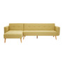 Hansa Large Olive Velvet Sofa