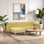 Hansa Hagen Olive Linen Corner Sofa Bed