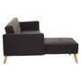 Hagen Black Large Sofa Bed