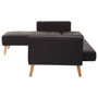 Hagen Black Large Sofa Bed