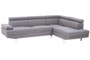 Hanover Grey Linen Corner Sofa