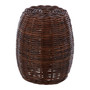 Maka Natural Brown Rattan Stool