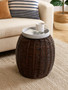 Maka Natural Croco Rattan Stool