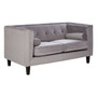 Felisa 2 Seat Grey Velvet Sofa