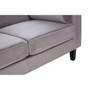 Felisa 2 Seat Grey Velvet Sofa