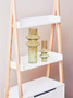 Rostok White Ladder Style Shelf Unit