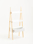 Rostok White Ladder Style Shelf Unit