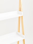 Rostok White Ladder Style Shelf Unit