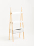 Rostok White Ladder Style Shelf Unit