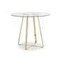 Metropolitan Round Glass Dining Table