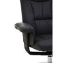 Denton Black Leather Effect Recliner