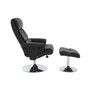 Denton Black Leather Reclining Chair