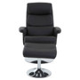 Denton Black Leather Reclining Chair