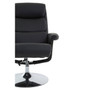 Denton Black Leather Reclining Chair