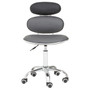 Black PU Home Office Chair with Chrome Base