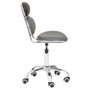Black PU Home Office Chair with Chrome Base