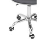 Black PU Home Office Chair with Chrome Base