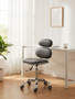 Fran Grey PU Home Office Chair