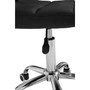 Black Home Office Chair with Swivel Base